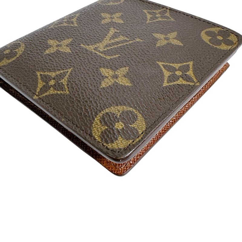Louis Vuitton M61675 Monogram Portefeuille Marco Fold Wallet Louis Vuitton Brown