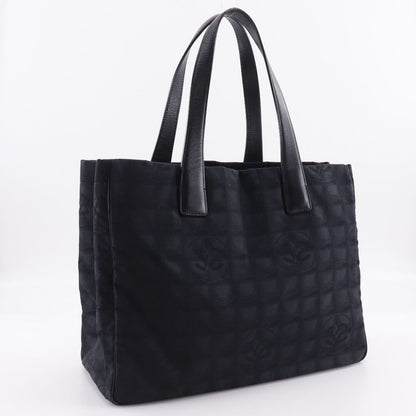 Chanel Tote MM New Travel Line A15991 Nylon Canvas Black Ladies Tote Bag