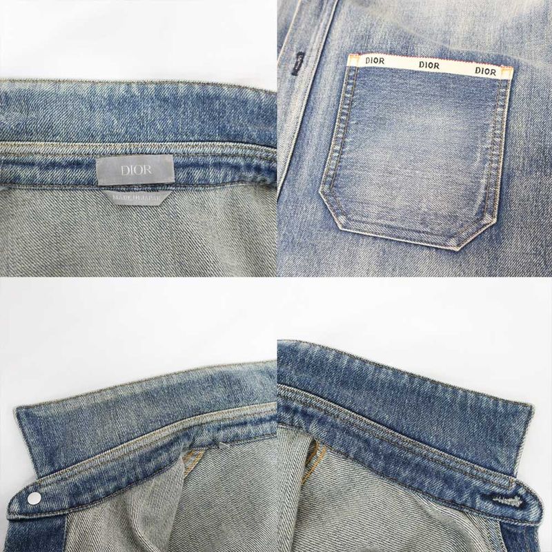 Dior Denim Jacket Shirt 113d585by994 Blue - Size 43 Cotton Apparel