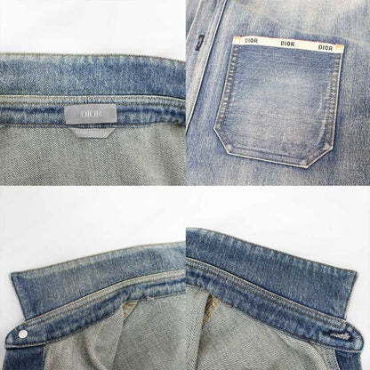 Dior Denim Jacket Shirt 113d585by994 Blue - Size 43 Cotton Apparel