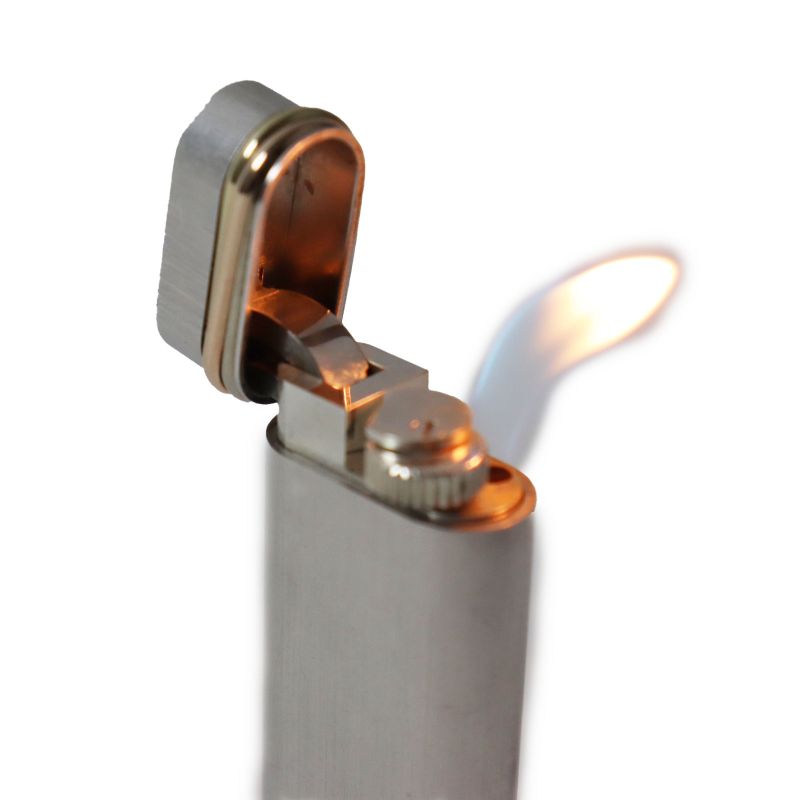 Cartier Trinity Hairline Oval Roller Smoking Tool Gas Lighter