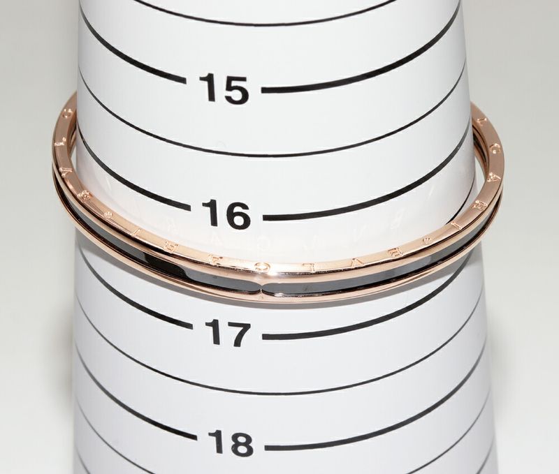 Bulgari Bangle Bracelet 18K Pink Gold Ss(stainless Steel) Bzero1 Bracelet M