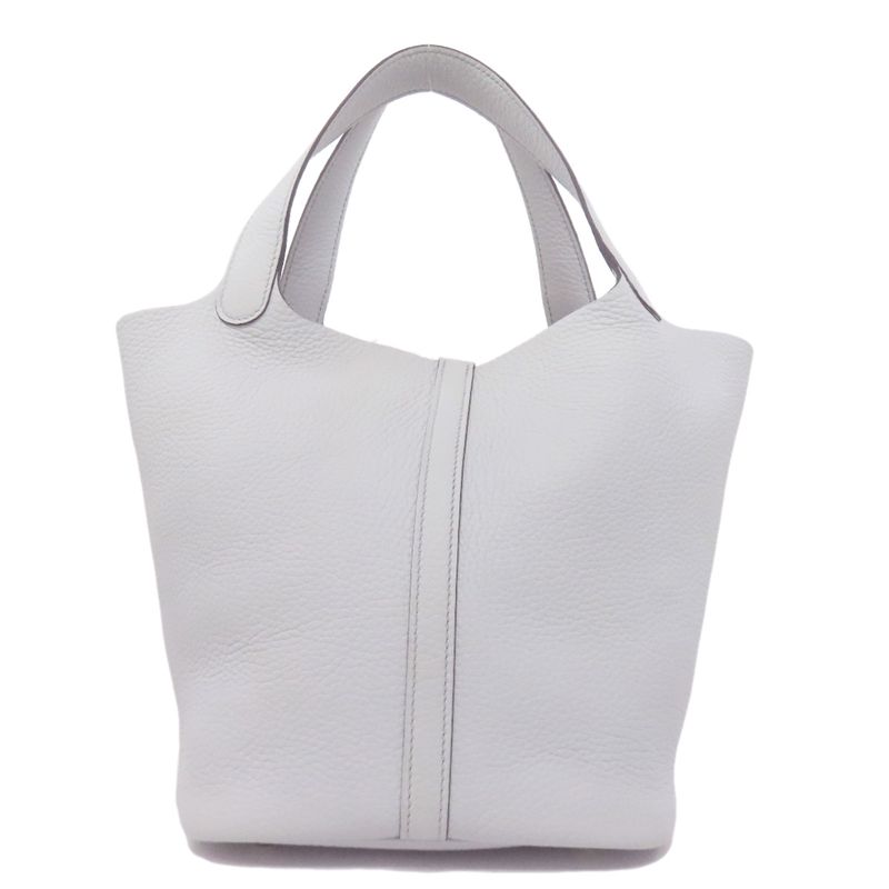 Hermes Picotin Lock MM Gold Hardware Handbag Taurillon Women