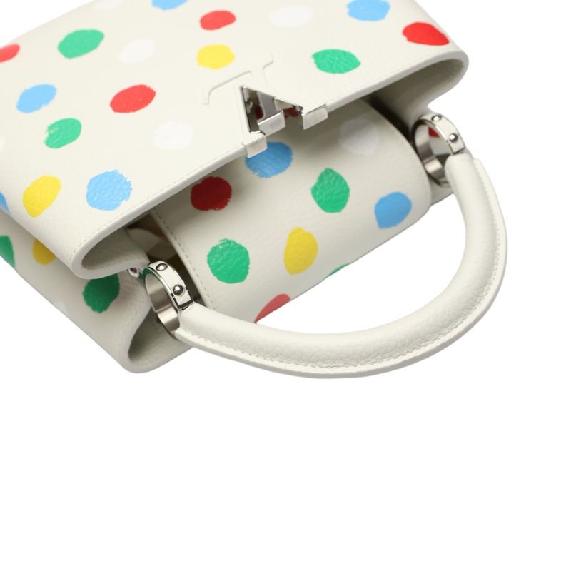 Louis Vuitton M21637 Painted Dot Handbag Capucines BB Yayoi Kusama Shoulder Bag