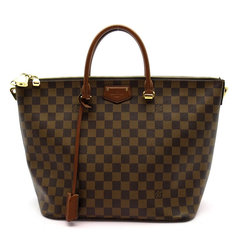 Louis Vuitton Belmont N63169 Damier Women's Tote Bag Brown Excellent Condition