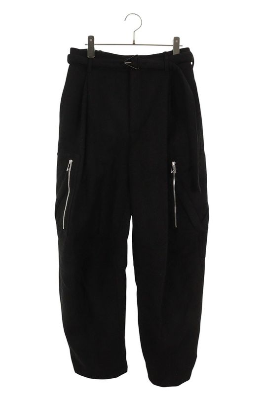 Bottega Veneta 682164 V18i0 Belted Wool Cargo Long Pants Men 44