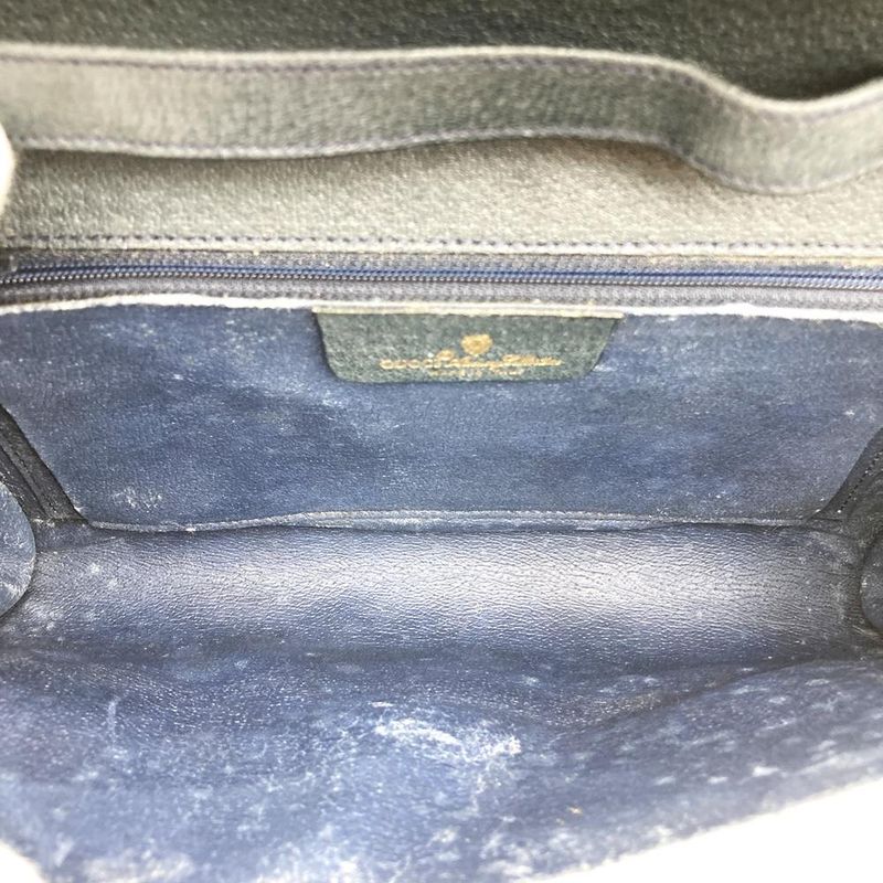 Gucci 904 02 Old Gucci Shoulder Bag Messenger GG Supreme Vintage Navy Ladies