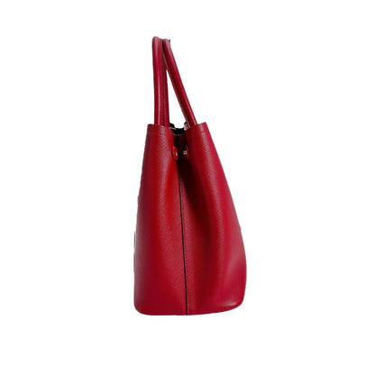 Prada Bn2775 Saffiano Shoulder Bag 2-Way Handbag Red