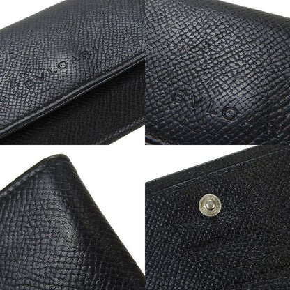 Bulgari Key Case Leather Black - 6 Rings Bvlgari