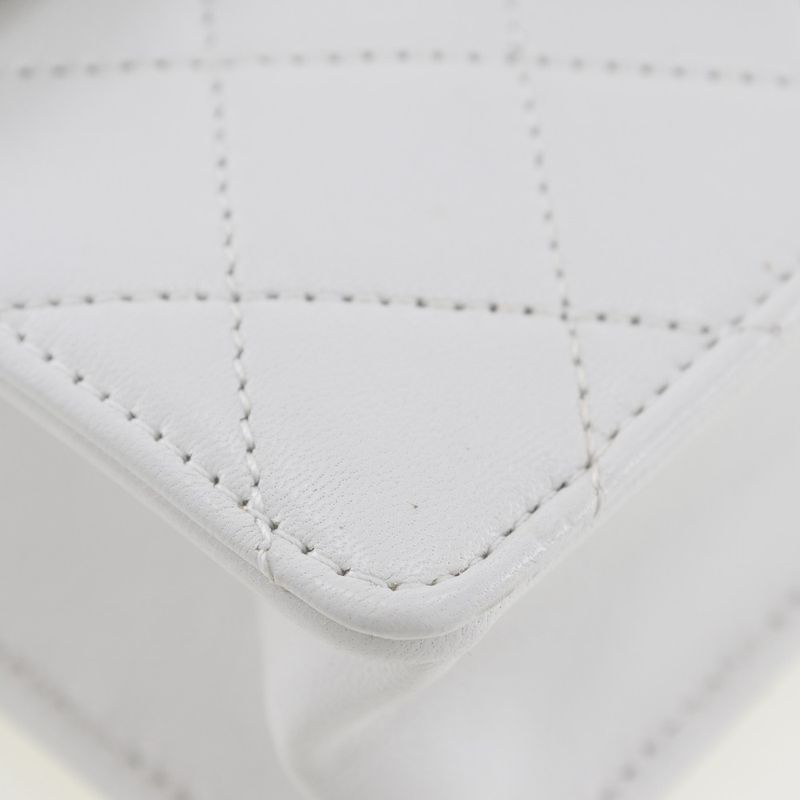 Chanel Matelasse As0584 Lambskin White Women Shoulder Bag