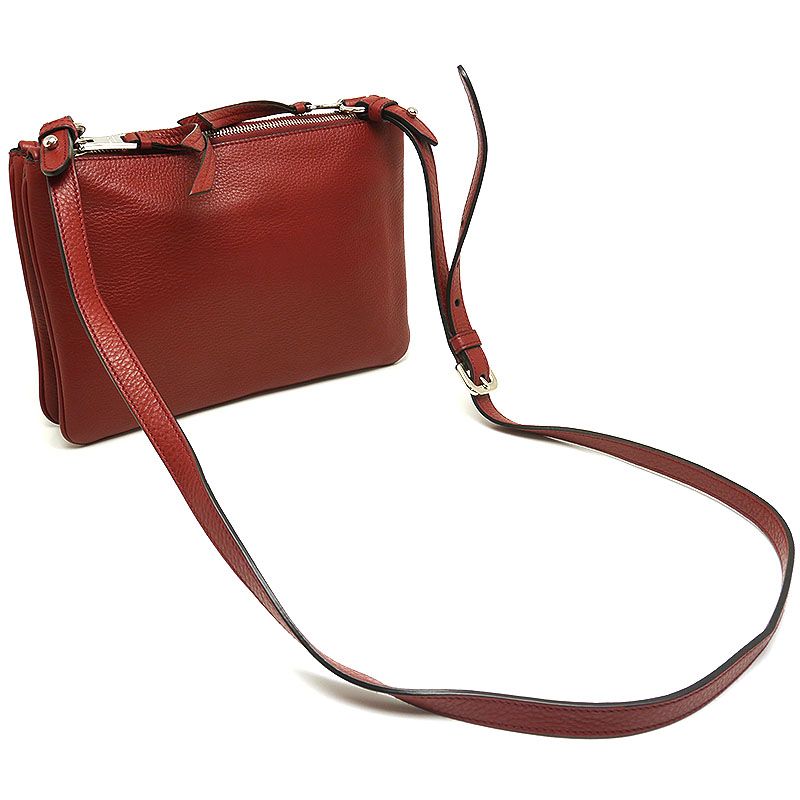Prada Shoulder Bag 1bh046 Shoulder Crossbody Bordeaux Red With Authenticity Card