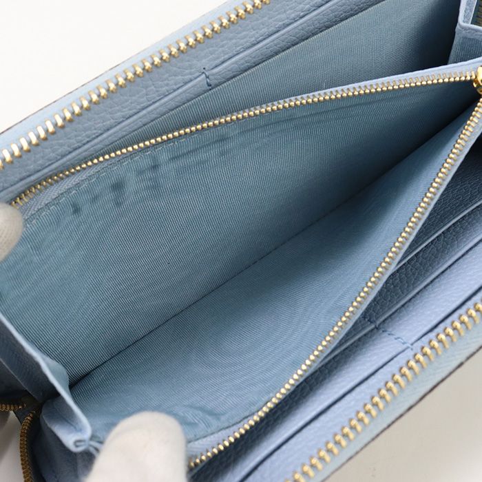 Gucci Zip Around Wallet Zumi 570661 Long Wallet Round Zipper Leather Women