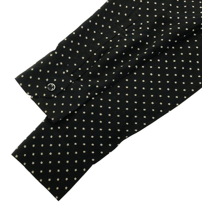 Saint Laurent Paris 15ss Star Silk Shirt 376916 Y729h Black 36