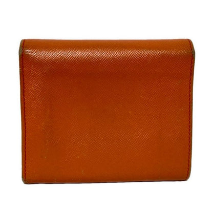 Prada Trifold Wallet - M176a Orange Leather