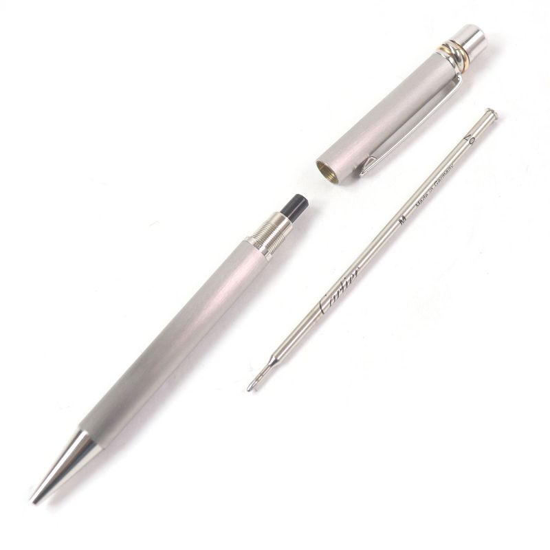 Cartier Trinity Hairline Twist Ballpoint Pen Silver With Box And Case Made In
