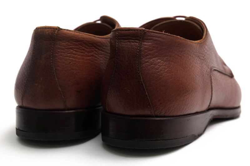 Hermes Shoes Business Shoes Business Men Leather Genuine Leather Brown U-Tip