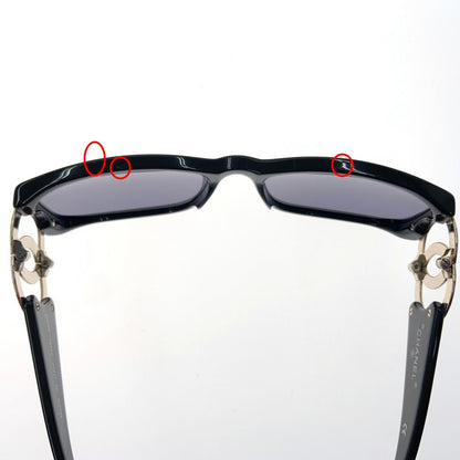 Chanel Cocomark Sunglass Es 02461 94305 Gold X Black
