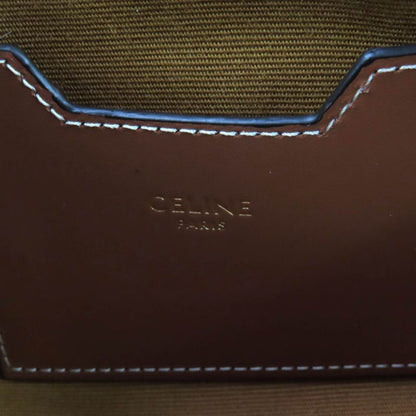 Celine 4m5032czj Cosmetic Lipstick Pouch Triomphe Canvas Leather Cosmetic Pouch