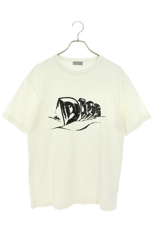 Dior 23AW 393j696a0849 Slub Cotton Jersey T-shirt Men's M