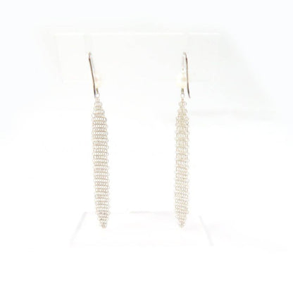 Tiffany & Co Ag925 Current Ag925 Mesh Tassel Earrings With Pearl (for Both