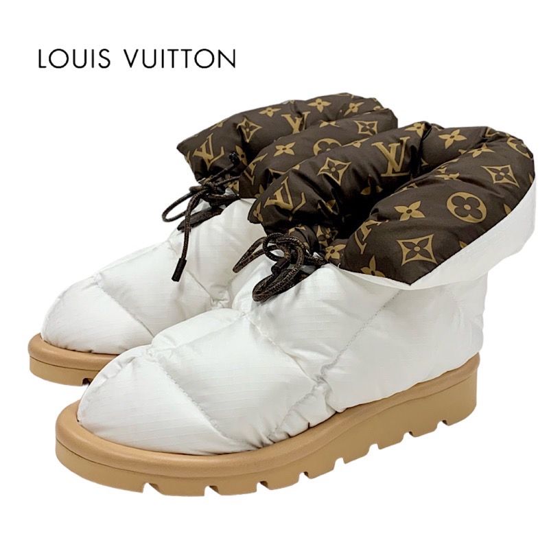 Unused Louis Vuitton Pillow Line Monogram Boots Short Boots Ankle Boots Shoes