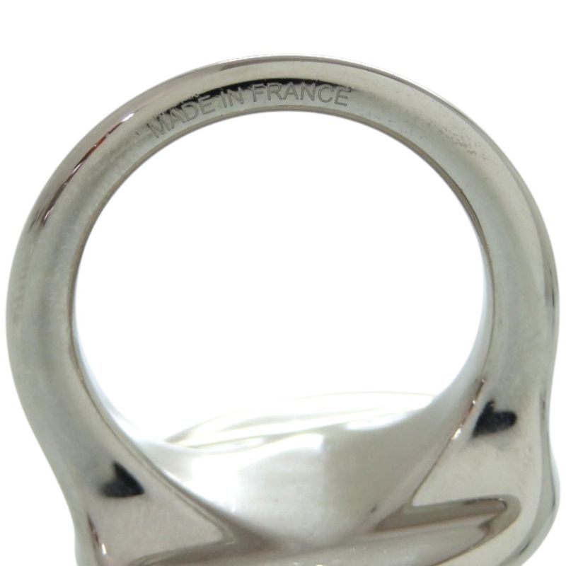 Hermes Collierd Chien Metal Silver Scarf Ring 0076 Hermes