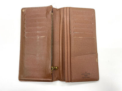 Louis Vuitton Monogram Portefeuille Brazza Long Wallet Folded M66540 Brown Made