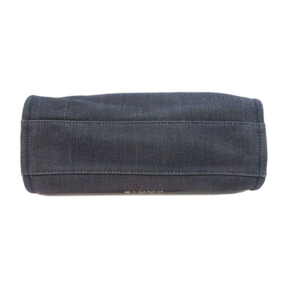 Chanel Deauville Gold Hardware Tote Bag Denim Women's