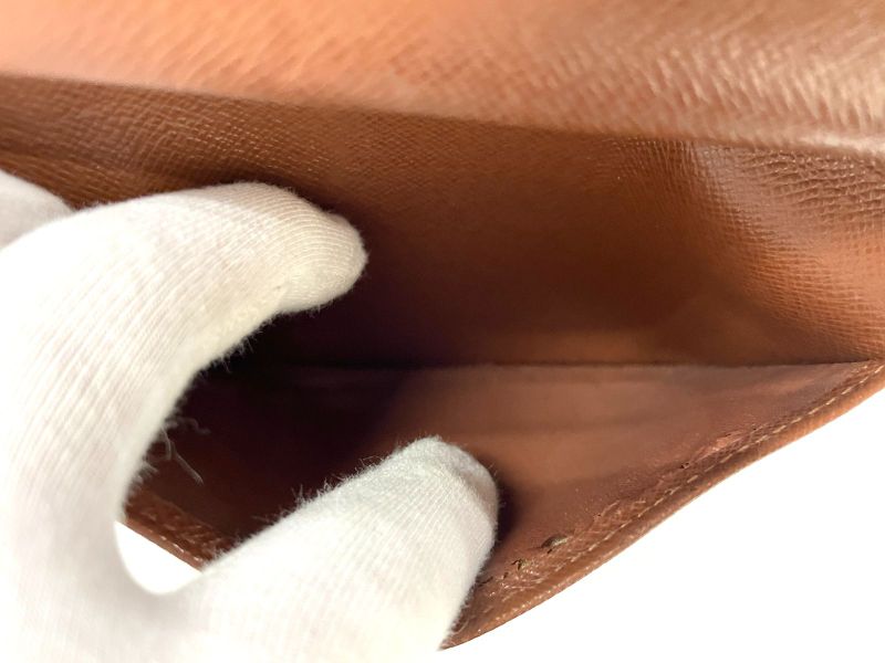 Louis Vuitton Monogram Porte Trésor Etui Papier Long Wallet M61202 Brown Made