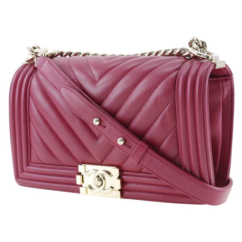 Chanel Boy Chanel Lambskin Women's Shoulder Bag