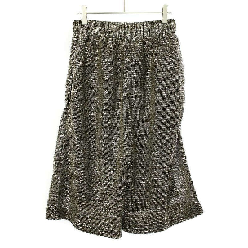 Celine 22ss Allover Sequined Tulle Shorts Sequined Shorts 2z151100q Gold S