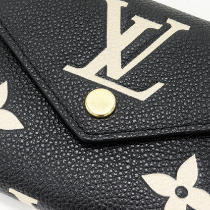 Louis Vuitton Trifold Wallet With Coin Purse Bicolor Monogram Empreinte Black X