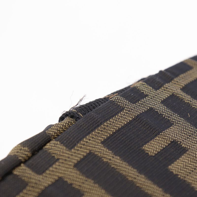 Fendi Zucca Nylon Canvas Brown Women's Handbag