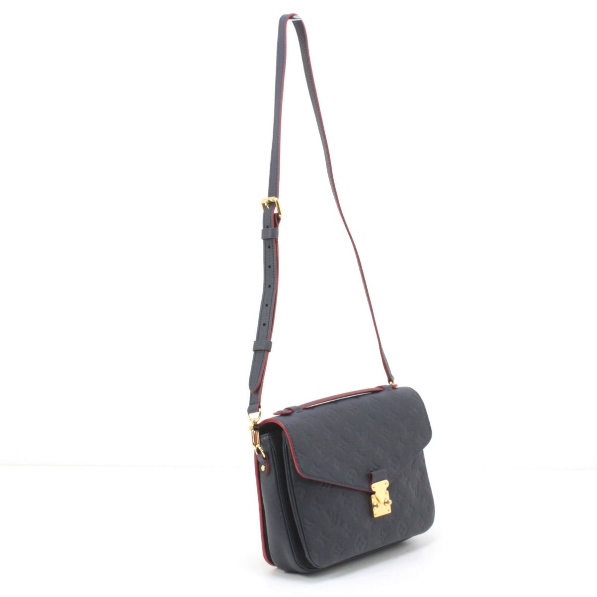 Louis Vuitton Monogram Plant Pochette Metis MM 2way Shoulder Bag M44071 Navy