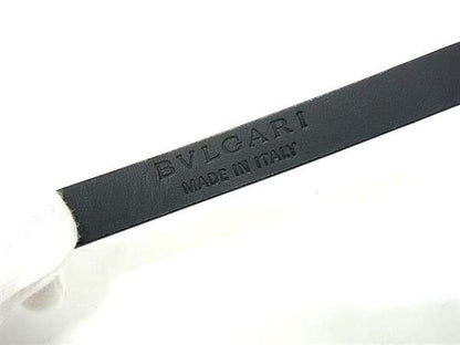 Bvlgari Bvlgari Leather Gold Hardware Belt Ladies Black Bi7678