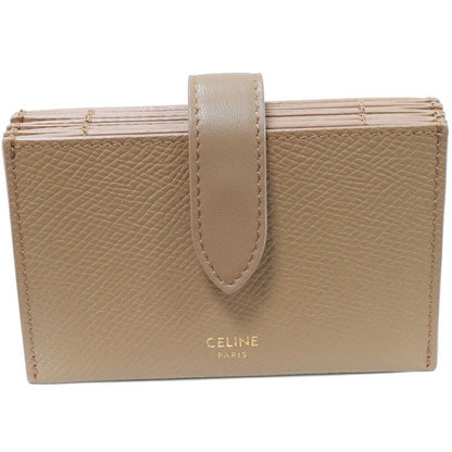 Celine Card Case Accordion Card Holder Calf Light Camel 10b693bfp02ba