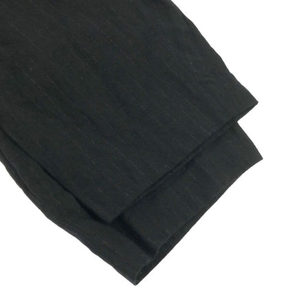 Loewe Cotton Wool Striped Drape Trouser Pants S540y04x16 Black 34