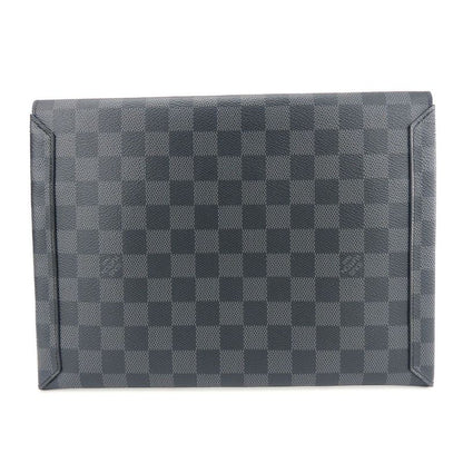 Louis Vuitton Second Bag Alpha Triple Pouch N60255 Damier Graphite Gray Black