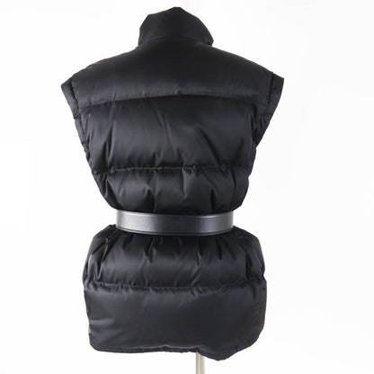 Prada 2023 29l805 Re-nylon 2-way Down Vest/down Jacket With Sleeve Sheep Fur