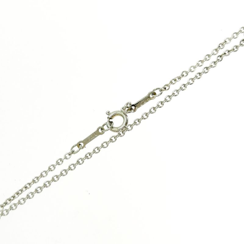 Tiffany & Co Silver Elsa Peretti Open Heart 3strand Necklace 4.3g 925 Engraved