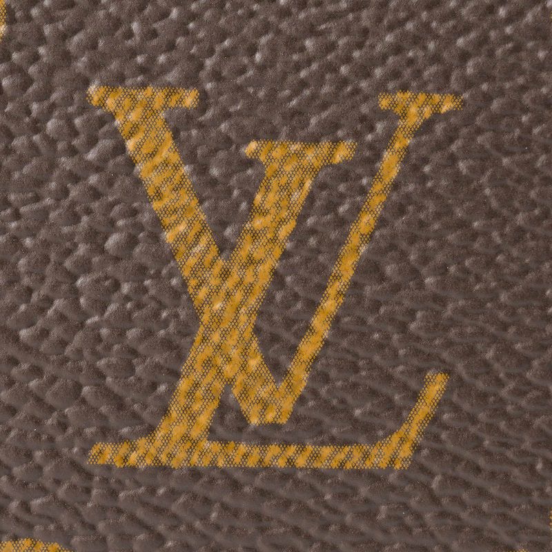 Louis Vuitton Card Case Porte Cles Noir Brown/olympe Blue