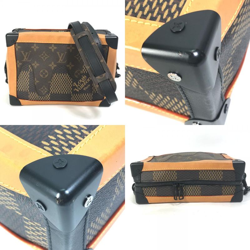 Louis Vuitton Shoulder Bag Soft Trunk N40381 Damier Giant Canvas Brown