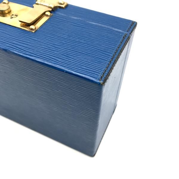 Louis Vuitton Epi Boite Atu Mini Trunk Blue Handbag