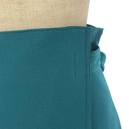 Celine - Phoebe Period Wool Nylon Wrap Skirt - 36 - Green - Women's