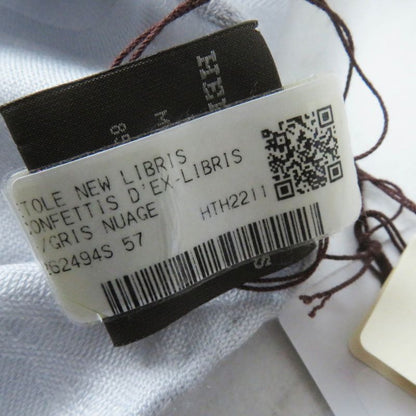 Hermes 2022 H262494s New Livris Cashmere Silk Stole/muffler Light Gray Made In