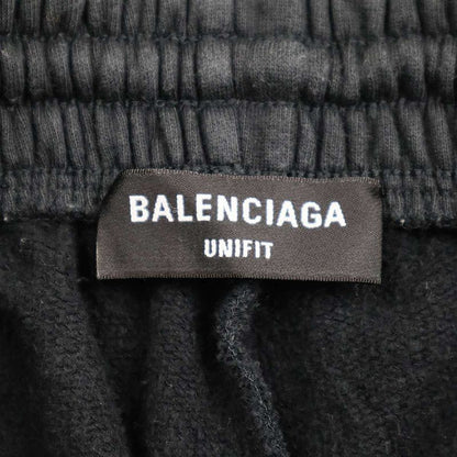 Balenciaga 21aw Damaged Sweatshorts 676137 Black S