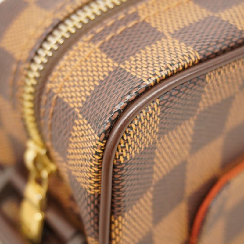 Louis Vuitton Shoulder Bag Damier Olaf PM N41442 Ebene Womens