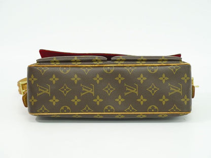 Authentic Louis Vuitton LV Viva Cité MM Monogram Shoulder Bag Handbag Brown