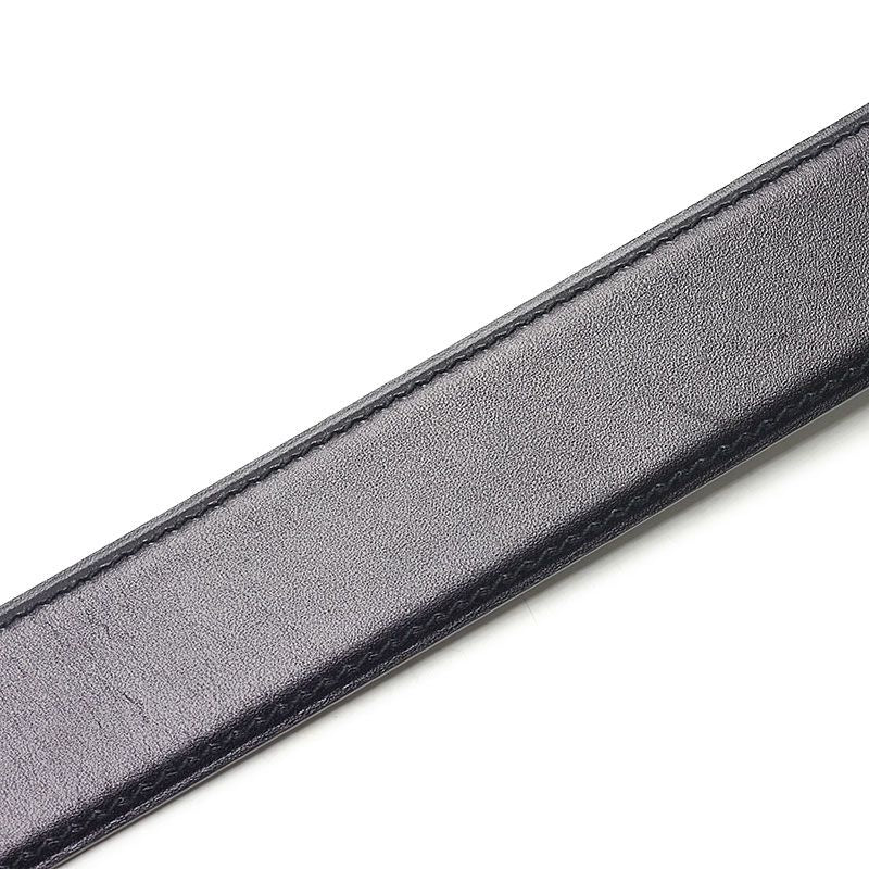 Hermes Leather Belt Black Size 75 Stamped □R Manufactured In 2014