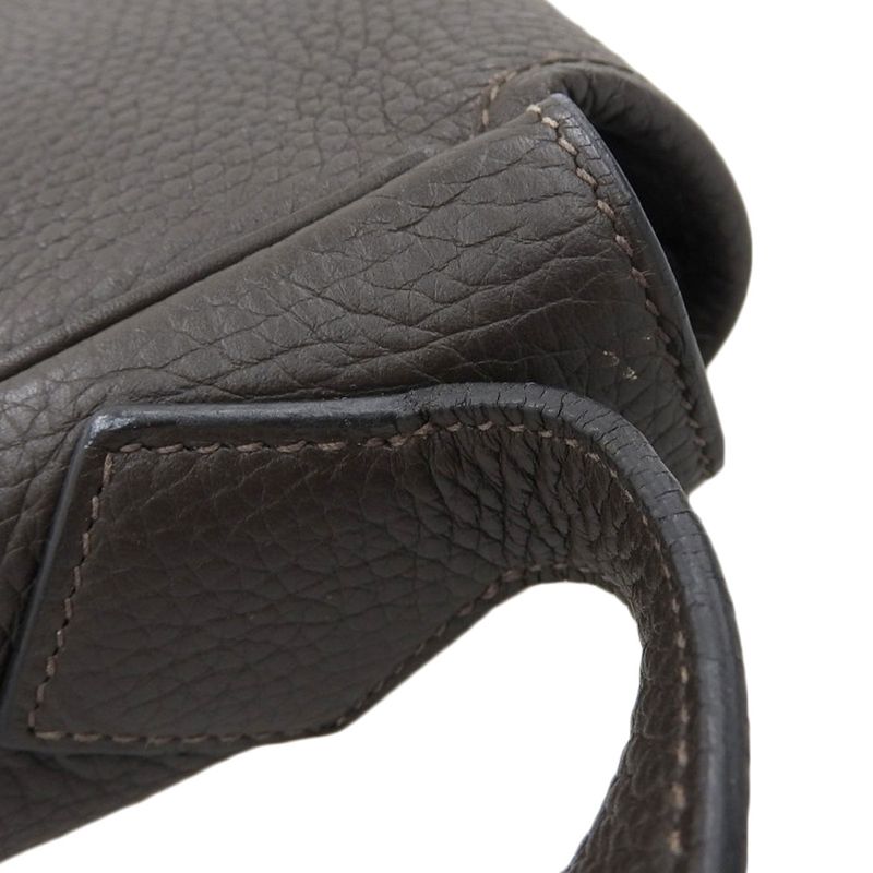 Hermes Victoria Messenger Crossbody 2way Shoulder Bag Men's Dark Brown